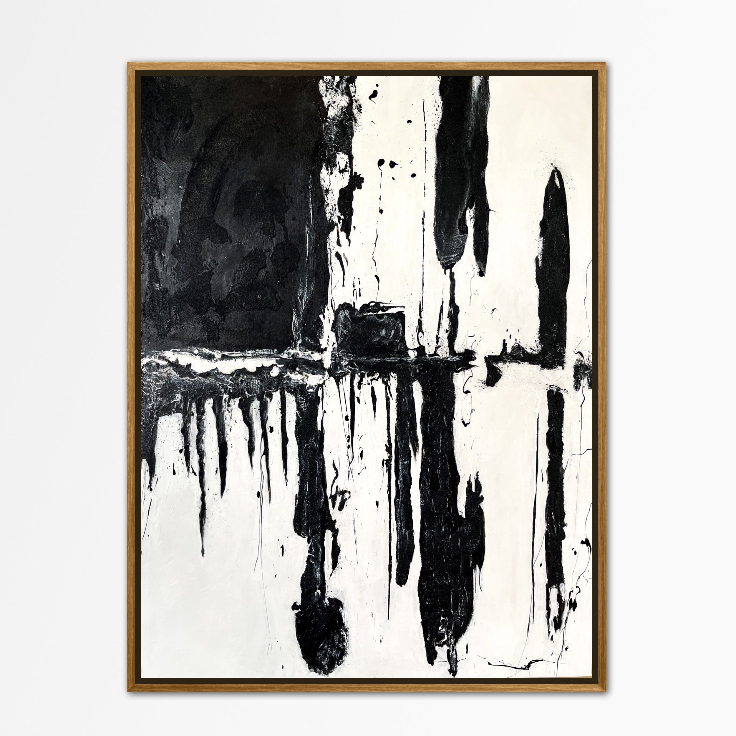Artworld Wall Art Copy of Original Black and White Abstract Painting