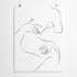 Artworld Wall Art Couple Line Drawing Art 284