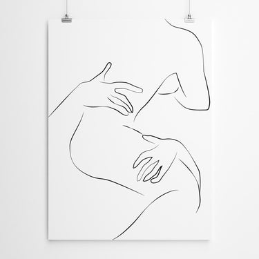 Artworld Wall Art Couple Line Drawing Art 284