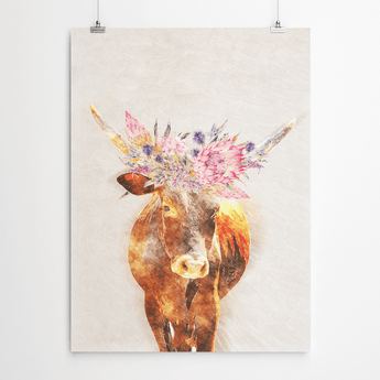 Artworld Wall Art Cow Art Print 285