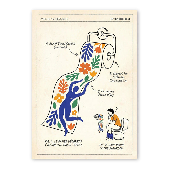 Le Papier Décoratif Patent Illustration