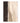 Abstract painting divided vertically into dark brown left side and soft cream-beige right side, separated by white stripe.