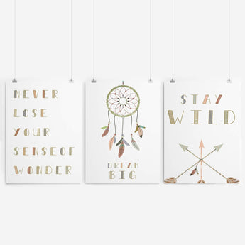 Artworld Wall Art Dream Catcher Nursery Art Set 306