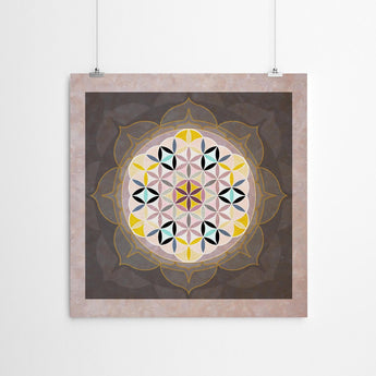 Artworld Wall Art Flower of Life Mandala Wall Art 354