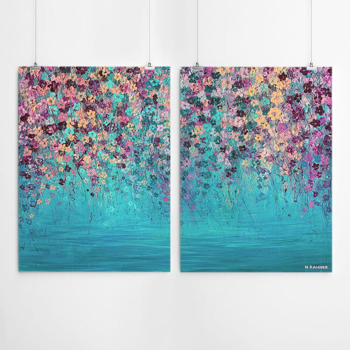Flower Painting Wall Art Set