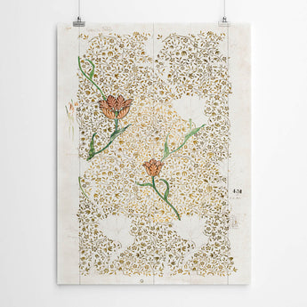 Artworld Wall Art Flower pattern Watercolour Painting - William Morris