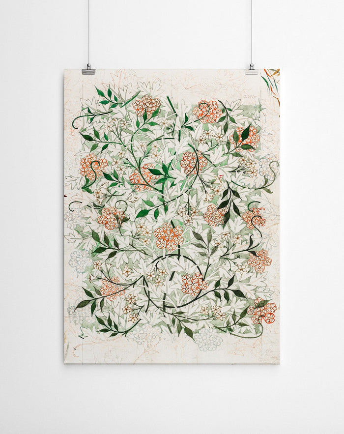 Flower Watercolour Painting Canvas Prints - William Morris