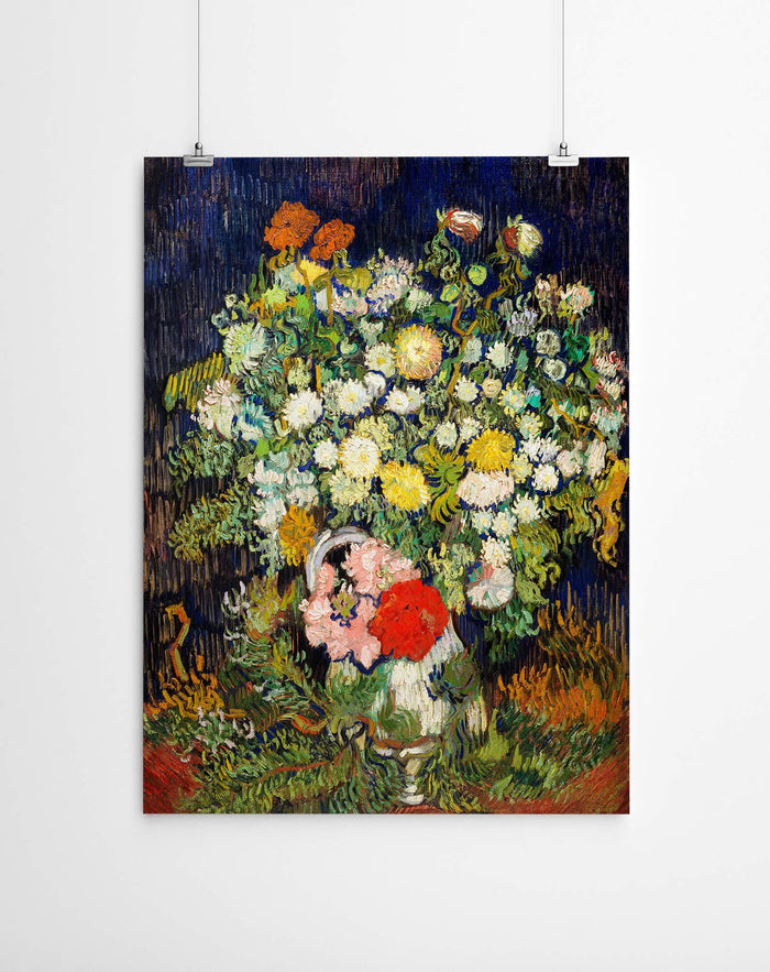 Flowers in Vase - Vincent Van Gogh Ready to Hang Canvas Prints