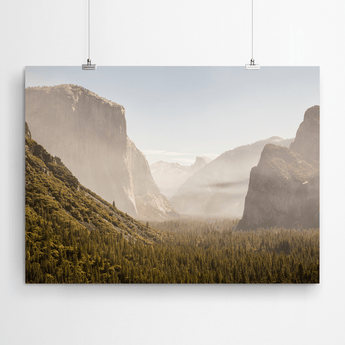 Artworld Wall Art Forest Mountain Canvas Print 377