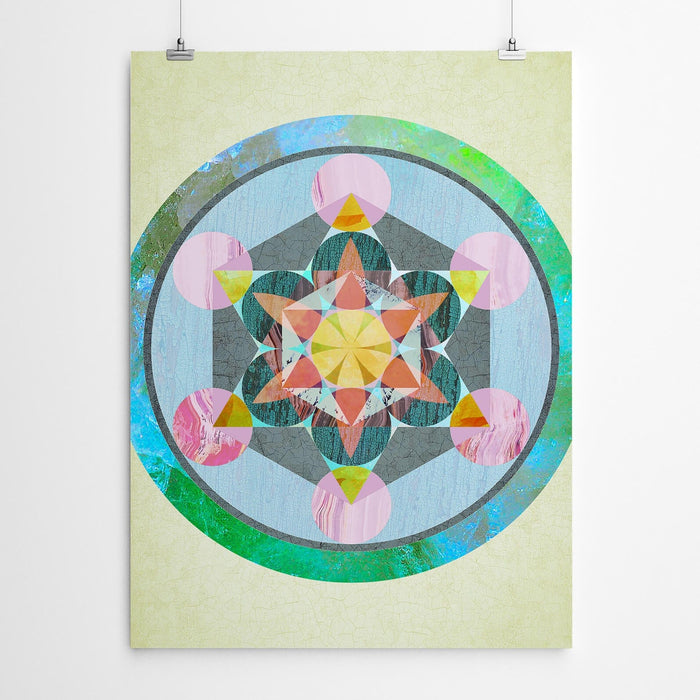 Fruit of Life Sacred Geometry Mandala Art