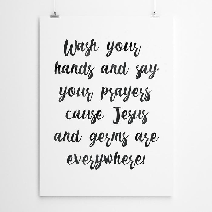Funny Christian Bathroom Wall Art