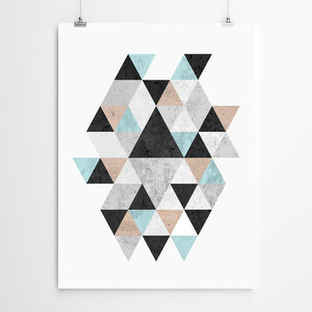 Artworld Wall Art Geometric Poster Print 48