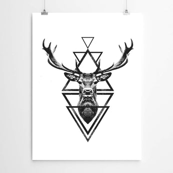 Artworld Wall Art Geometric Stag 420