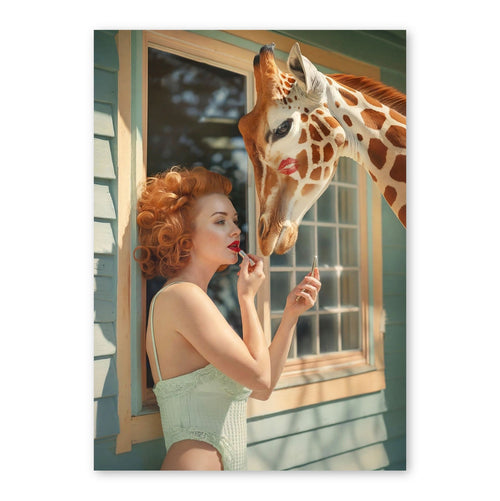 Giraffe's Gentle Gaze
