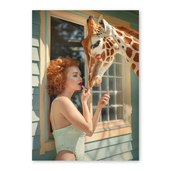 Giraffe's Gentle Gaze