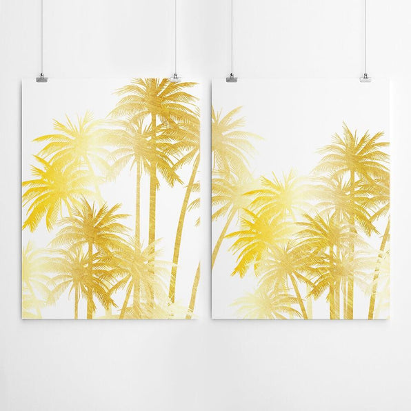 Artworld Wall Art Gold Palm Tree Art 438