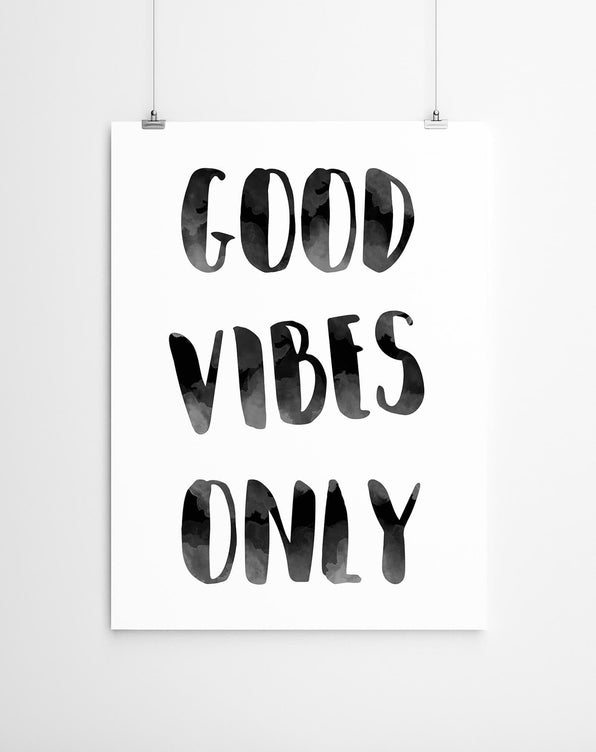 Artworld Wall Art Good Vibes Only 44
