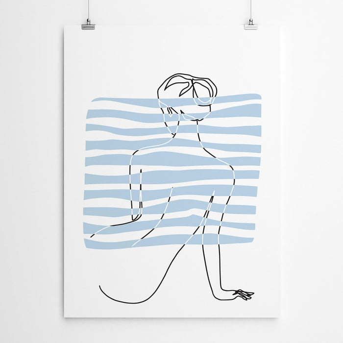 Greek Style Line Drawing Wall Art