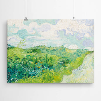 Artworld Wall Art Green Wheat Fields, Auvers - Vincent Van Gogh Fine Art Prints 45