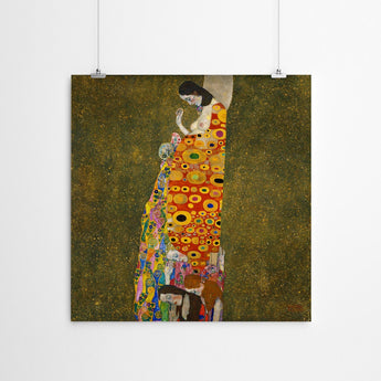 Artworld Wall Art Gustav Klimt - Hope Oil Painting Canvas Prints 457