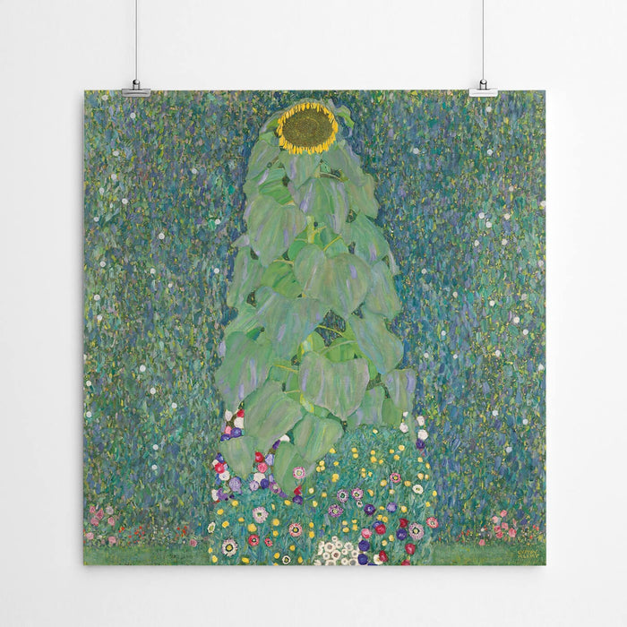 Gustav Klimt - Sunflower Painting Wall Art Print