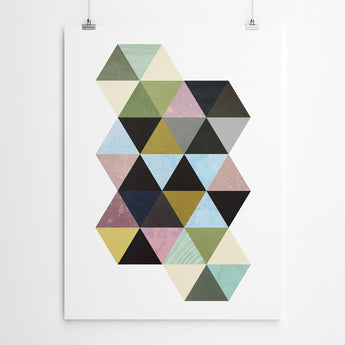 Artworld Wall Art Hexagon Geometric Wall Art 467