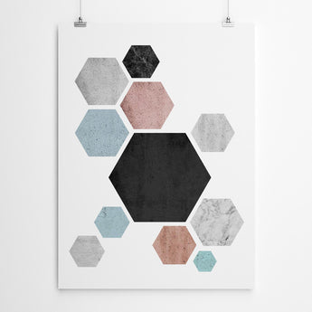 Artworld Wall Art Hexagon Wall Art 468