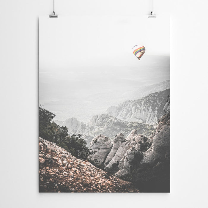 Hot Air Balloon Landscape Art