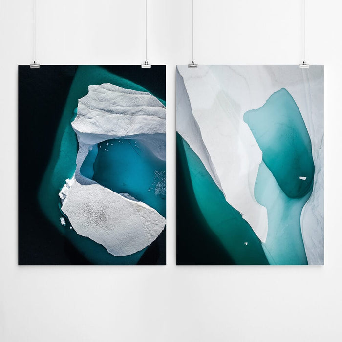 Ice Abstract Wall Art Set