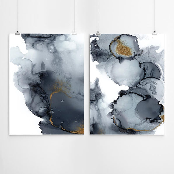 Artworld Wall Art Ink Abstract Wall Art Set 466