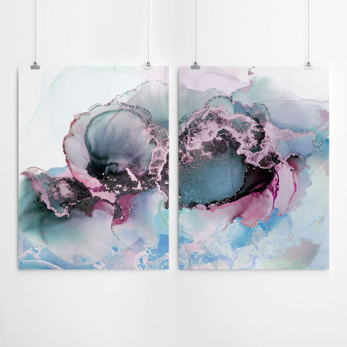Ink Abstract Wall Art Set