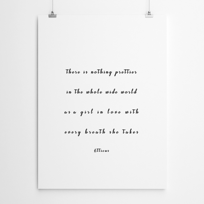 Inspirational Quote Poster - Atticus