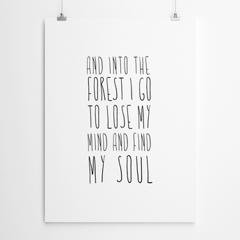 Artworld Wall Art John Muir Quote Art 477