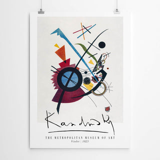 Artworld Wall Art Kandinsky Wall Art Violet