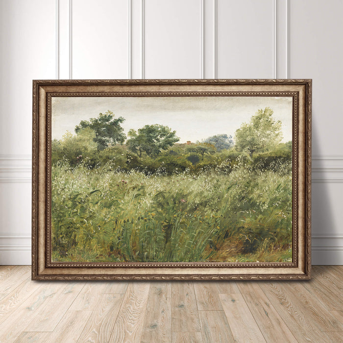 Landscape field fine art painting print