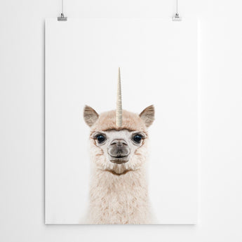 Artworld Wall Art Llamacorn Print 509