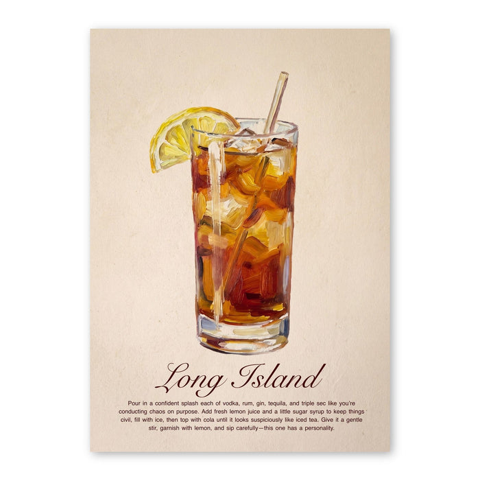 Long Island Iced Tea Cocktail Art