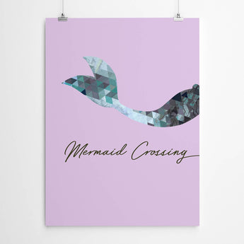 Artworld Wall Art Mermaid Crossing Kids Wall Art Print 520