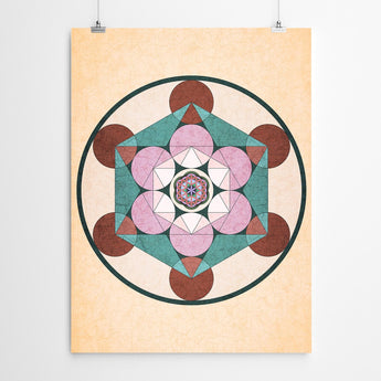 Artworld Wall Art Metatron Sacred Geometry Print 52