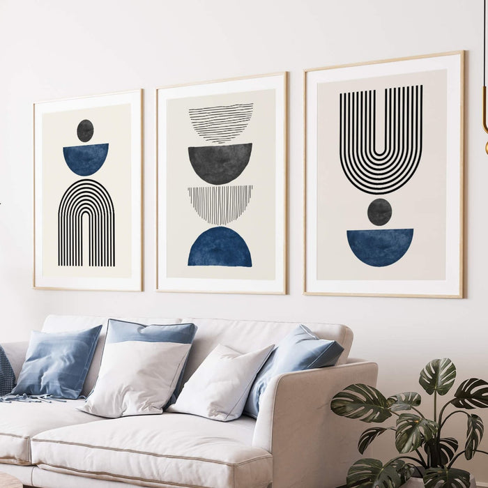 Mid century modern geometric art