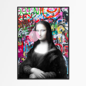 Artworld Wall Art Mona Lisa Bubble Gum