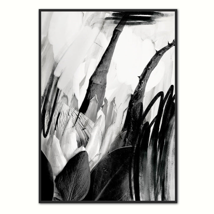 Monochrome Protea Wall Art