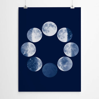 Artworld Wall Art Moon Phases Wall Art 549