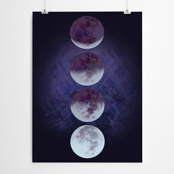 Artworld Wall Art Moon Phases Wall Art Print 550