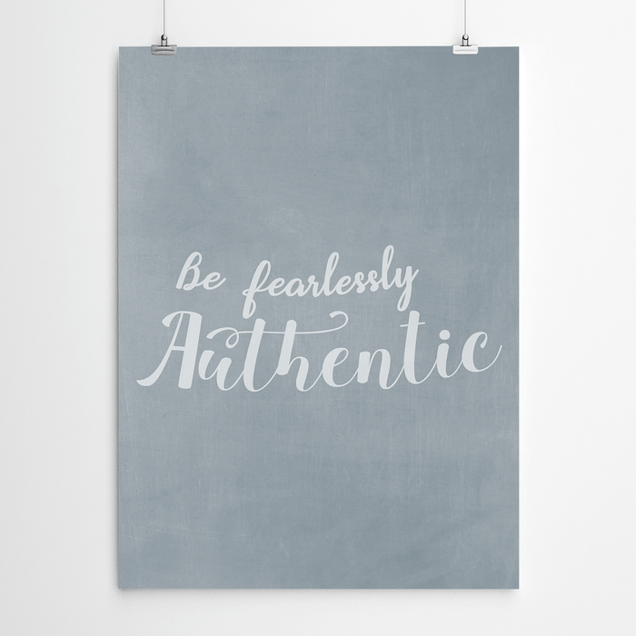 Motivational Typography Wall Art Print