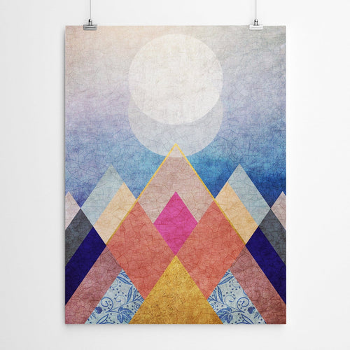Mountain Geometric Canvas Wall Art