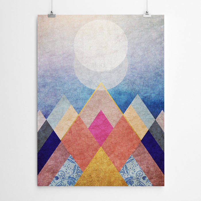 Mountain Geometric Canvas Wall Art