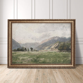 Artworld Wall Art Mountain landscape painting 565