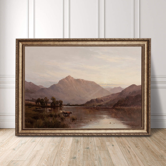 Mountain landscape painting art print