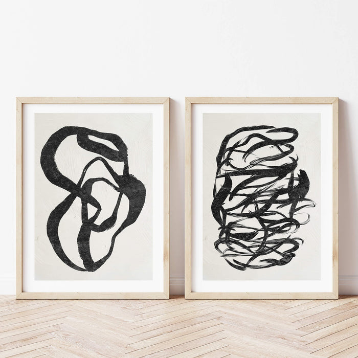 Neutral Abstract Art Print